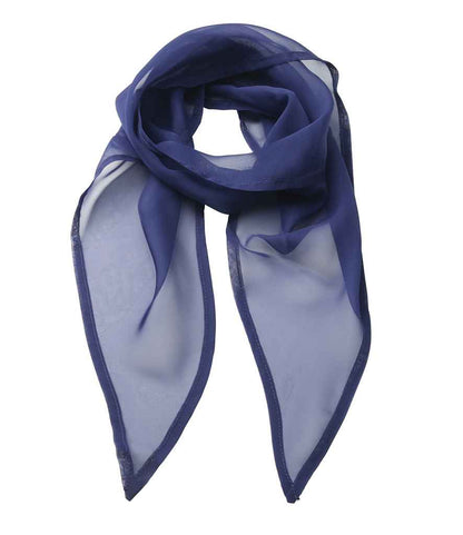 Premier 'Colours' Chiffon Scarf in Marine Blue