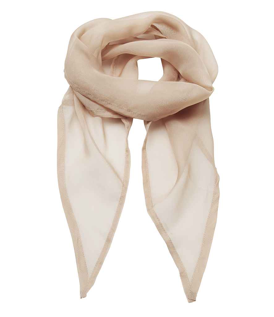 Premier 'Colours' Chiffon Scarf in Natural