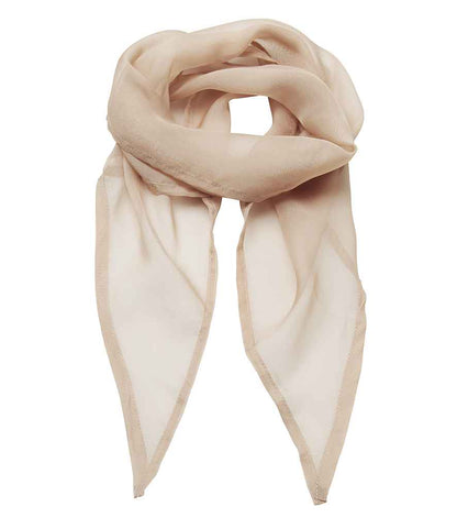 Premier 'Colours' Chiffon Scarf in Natural