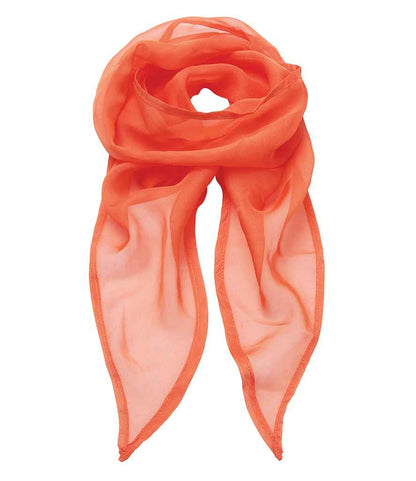 Premier 'Colours' Chiffon Scarf in Orange
