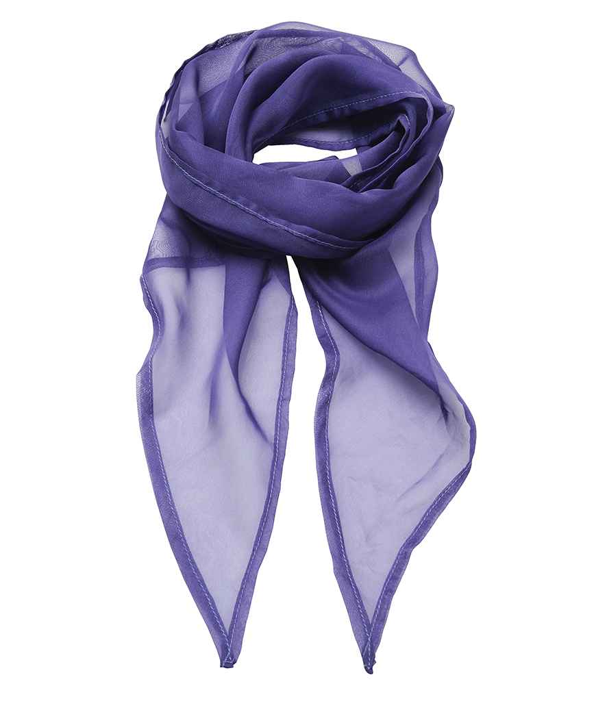 Premier 'Colours' Chiffon Scarf in Purple