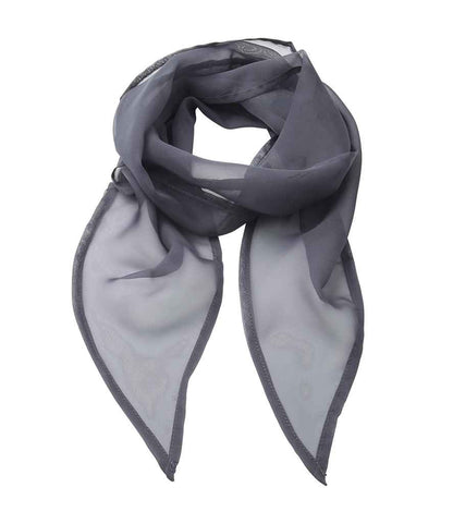 Premier 'Colours' Chiffon Scarf in Steel