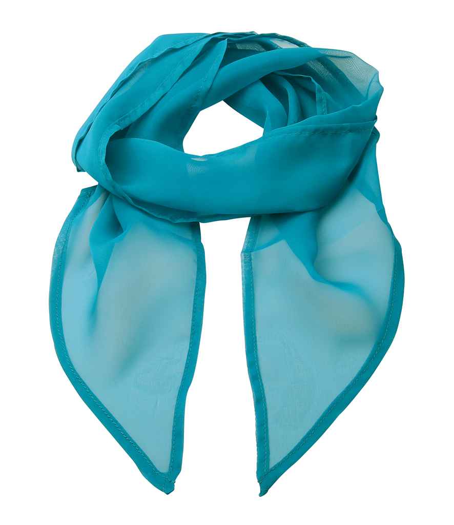 Premier 'Colours' Chiffon Scarf in Teal