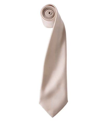 Premier 'Colours' Satin Tie in Natural