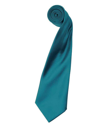 Premier 'Colours' Satin Tie in Teal