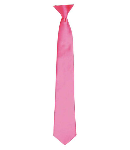 Premier 'Colours' Satin Clip Tie in Fuchsia
