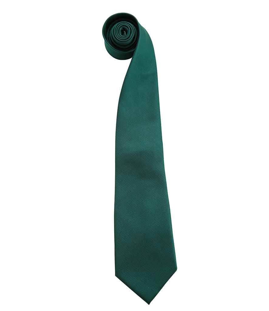 Premier 'Colours' Fashion Tie in Bottle Green