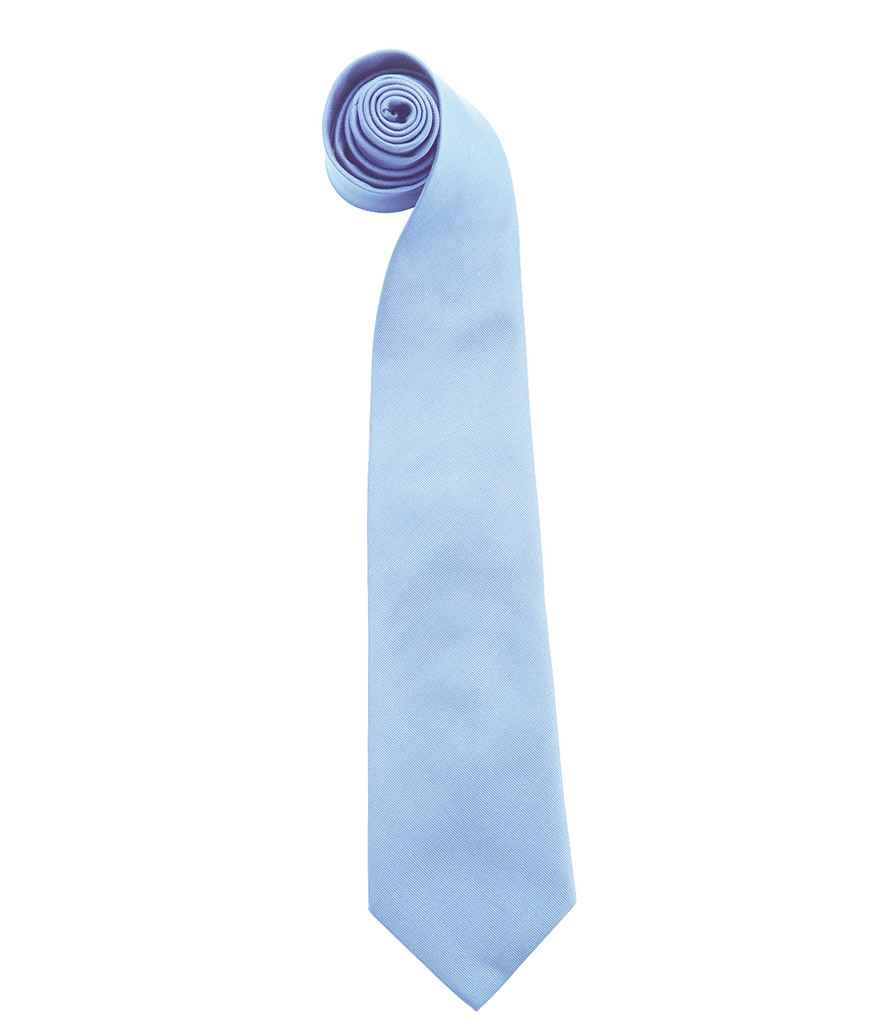 Premier 'Colours' Fashion Tie in Mid Blue
