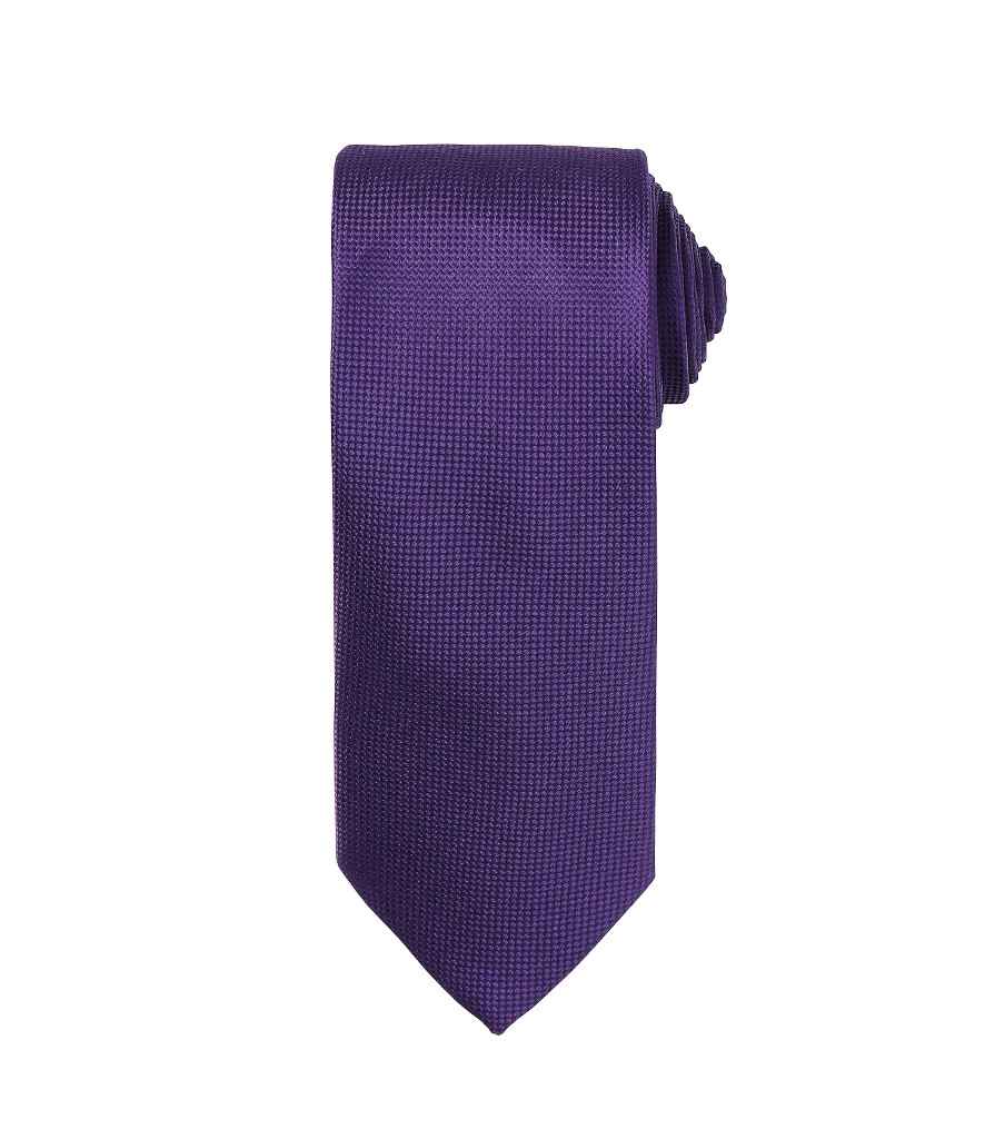 Premier Micro Waffle Tie in Purple