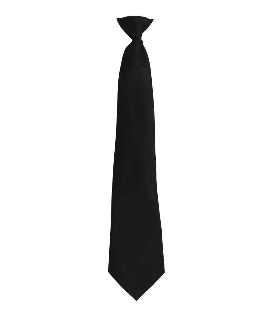 Premier 'Colours' Fashion Clip Tie in Black