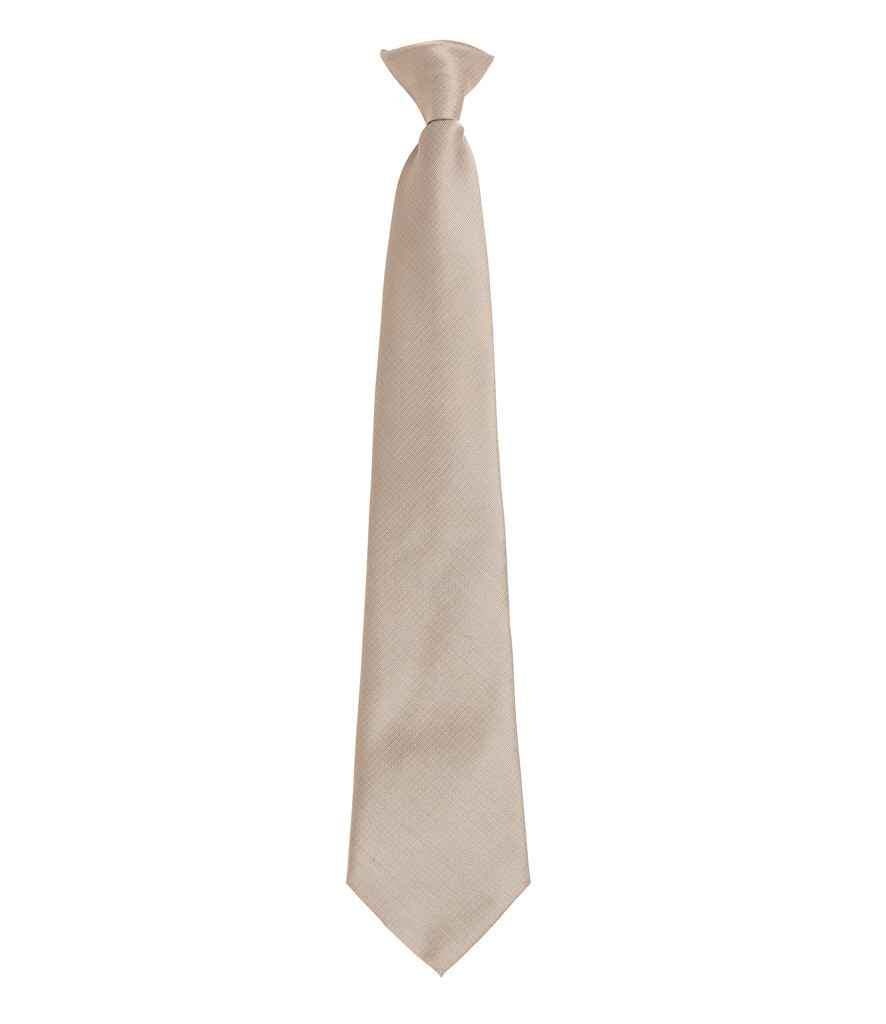 Premier 'Colours' Fashion Clip Tie in Khaki
