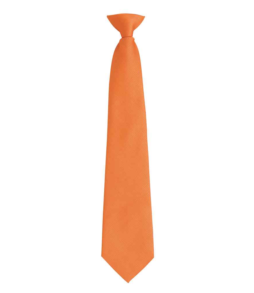 Premier 'Colours' Fashion Clip Tie in Orange