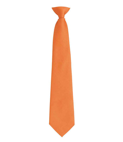 Premier 'Colours' Fashion Clip Tie in Orange