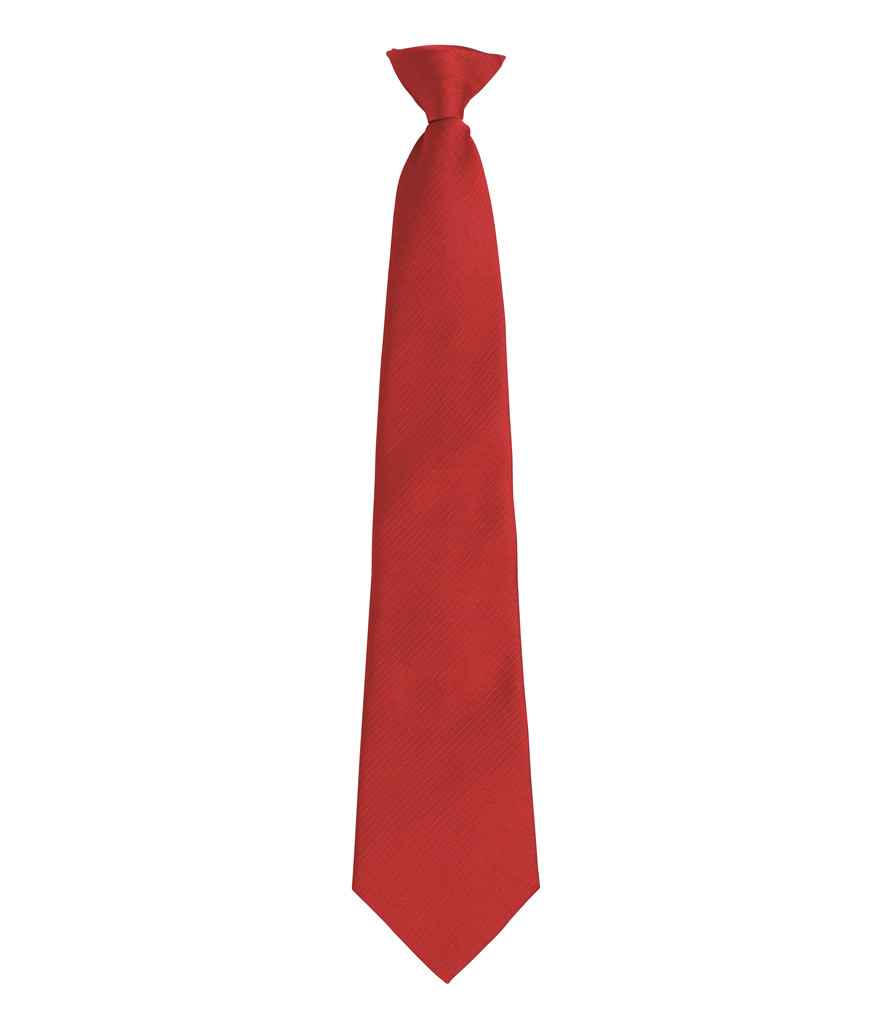 Premier 'Colours' Fashion Clip Tie in Red