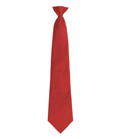 Premier 'Colours' Fashion Clip Tie in Red