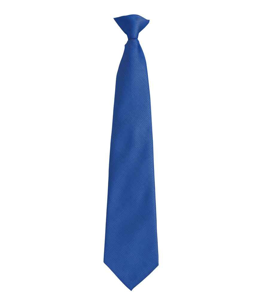 Premier 'Colours' Fashion Clip Tie in Royal Blue