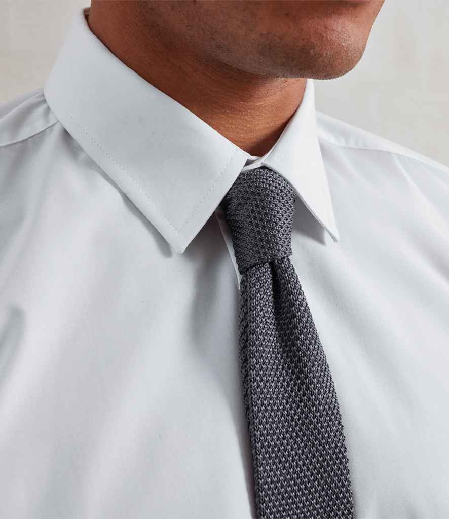 Premier Slim Knitted Tie - model image