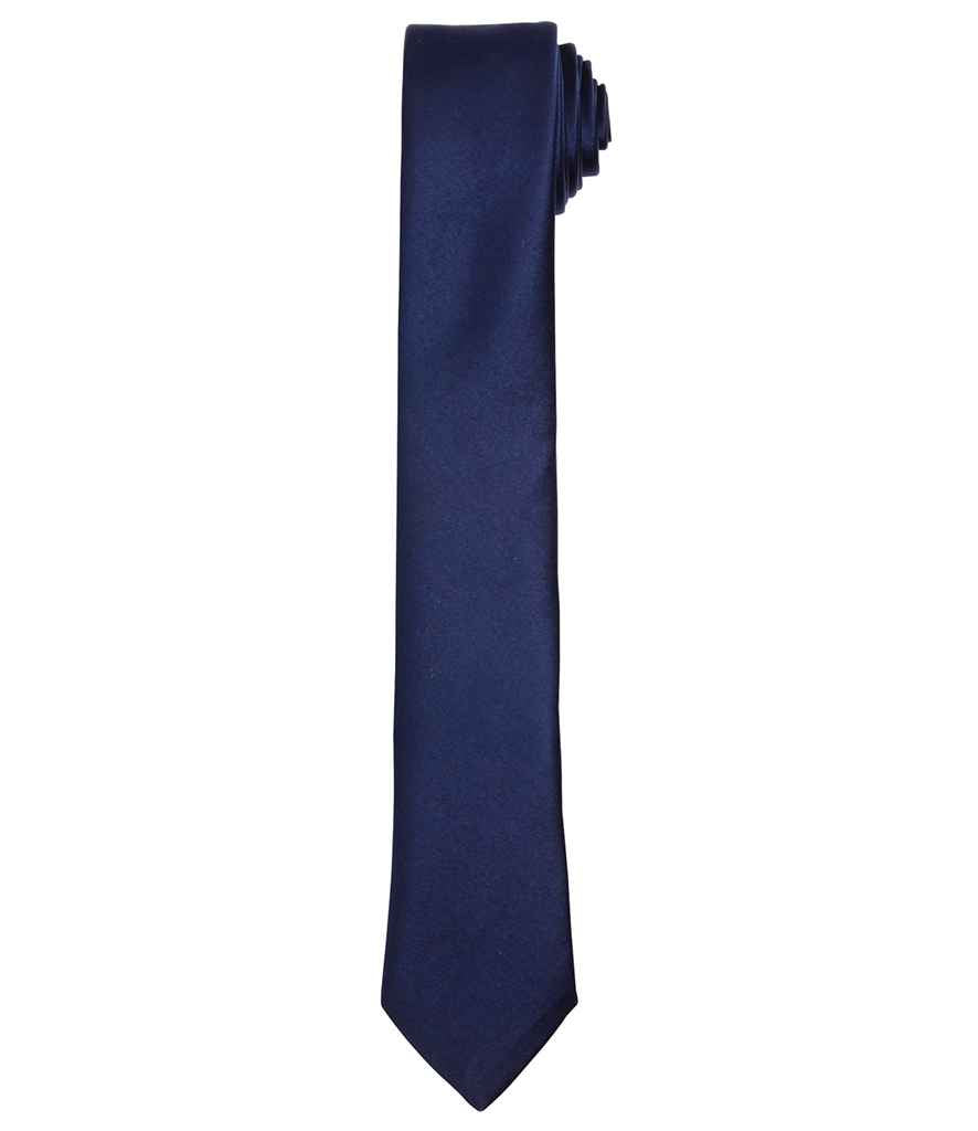 Premier Slim Tie in Navy