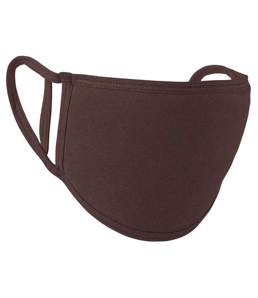 Premier Washable 2-Ply Face Cover - Pack of 5 in Brown