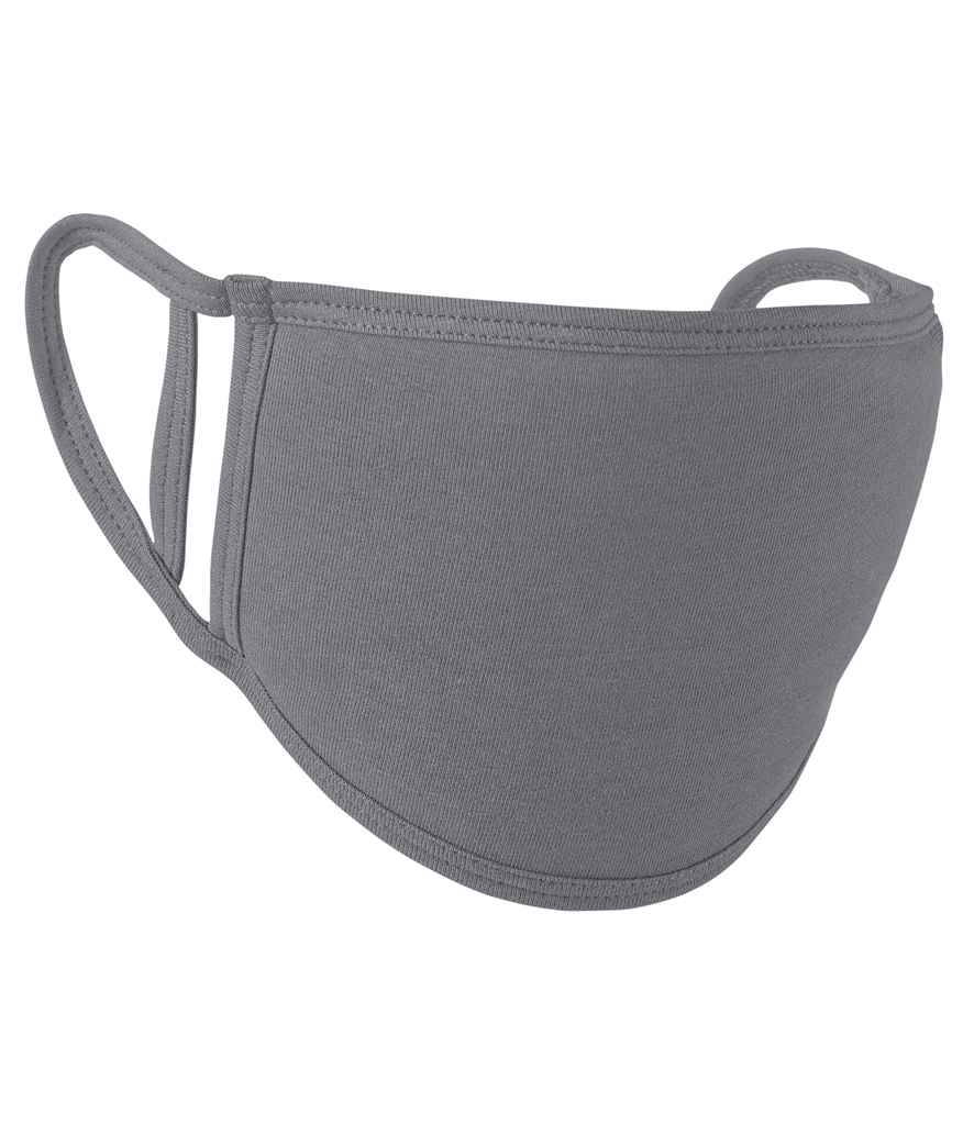 Premier Washable 2-Ply Face Cover - Pack of 5 in Heather Grey