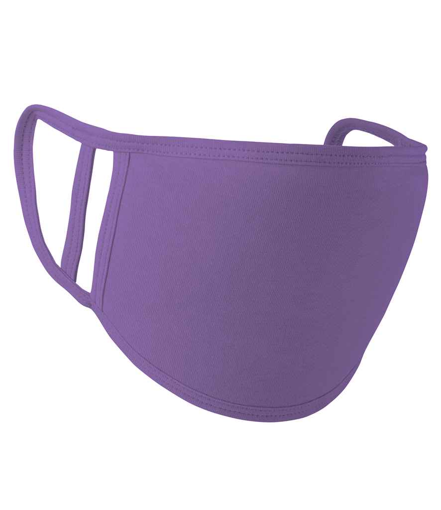 Premier Washable 2-Ply Face Cover - Pack of 5 in Purple