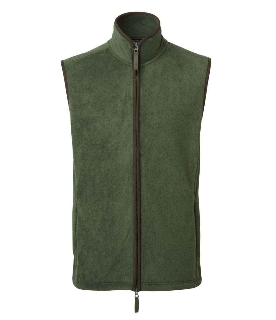 Premier Premier Artisan Fleece Gilet Moss Green/Brown