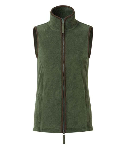Premier Premier Ladies Artisan Fleece Gilet Moss Green/Brown