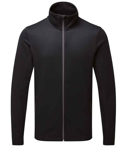 Premier Spun Dyed Recycled Zip Through Sweat Jacket in Black