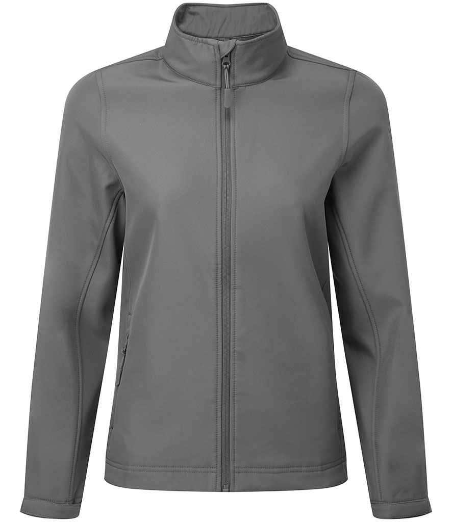 Premier Premier Ladies Windchecker® Recycled Printable Soft Shell Jacket Dark Grey