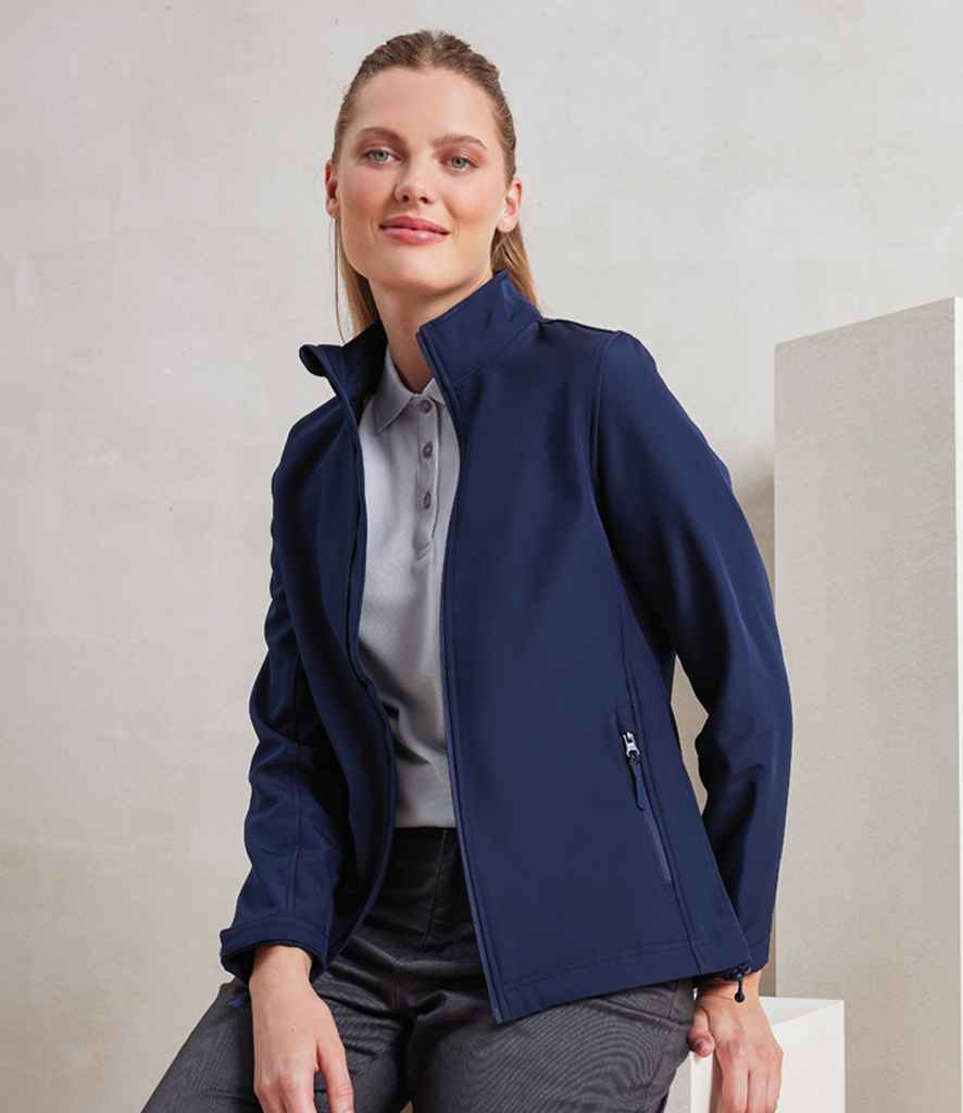 Premier Premier Ladies Windchecker® Recycled Printable Soft Shell Jacket Navy