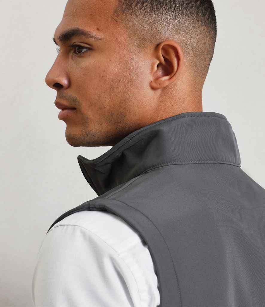 Premier Premier Windchecker® Recycled Printable Soft Shell Gilet Dark Grey