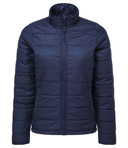 Premier Ladies Recyclight® Padded Jacket in Navy