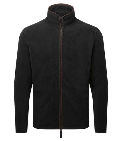 Premier Artisan Fleece Jacket in Black/Brown