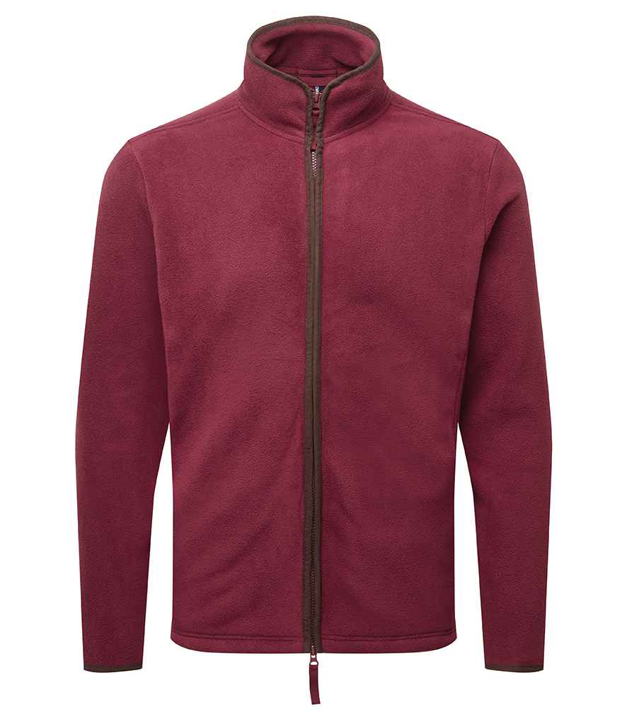 Premier Premier Artisan Fleece Jacket Burgundy/Brown