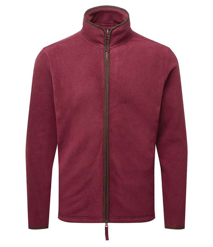 Premier Premier Artisan Fleece Jacket Burgundy/Brown