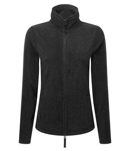 Premier Ladies Artisan Fleece Jacket in Black/Black