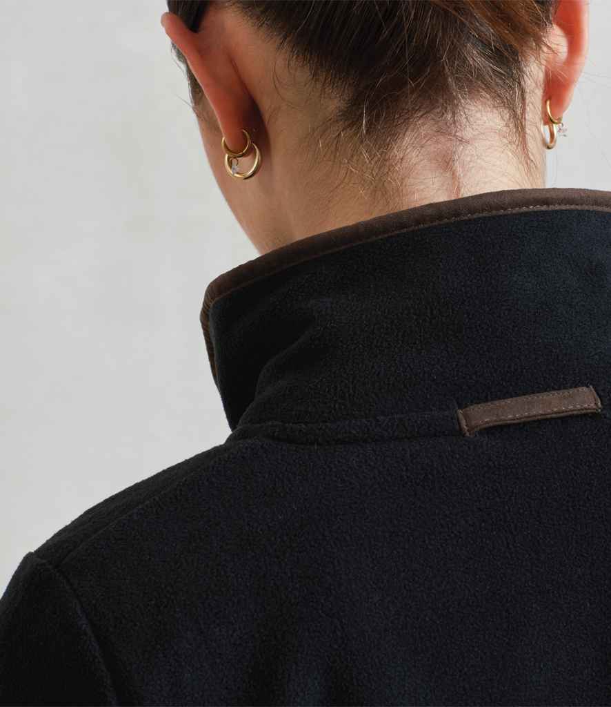 Premier Premier Ladies Artisan Fleece Jacket Black/Brown