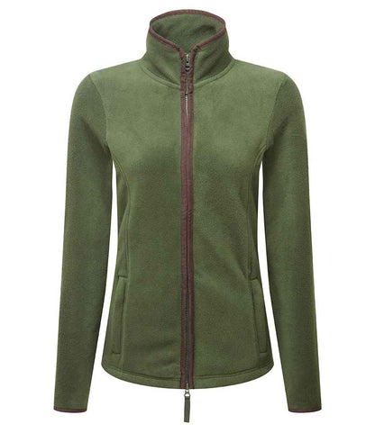 Premier Premier Ladies Artisan Fleece Jacket Moss Green/Brown