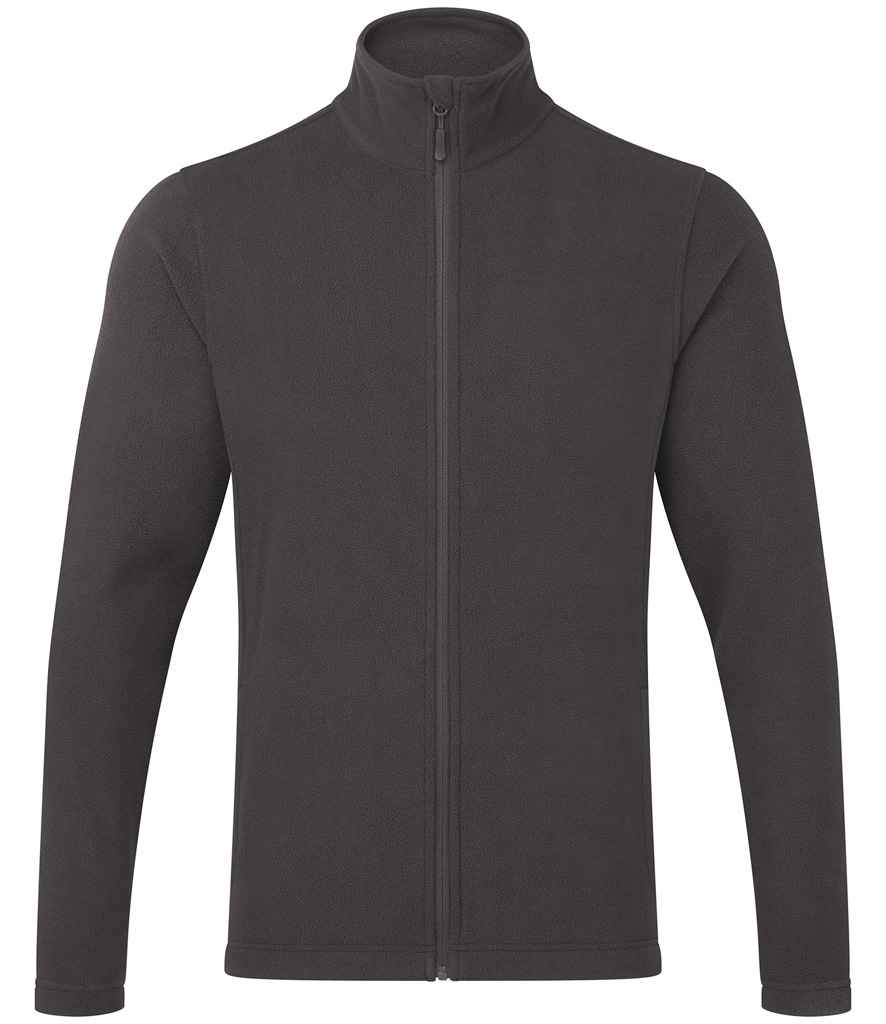 Premier Recyclight® Full Zip Micro Fleece Jacket in Dark Grey