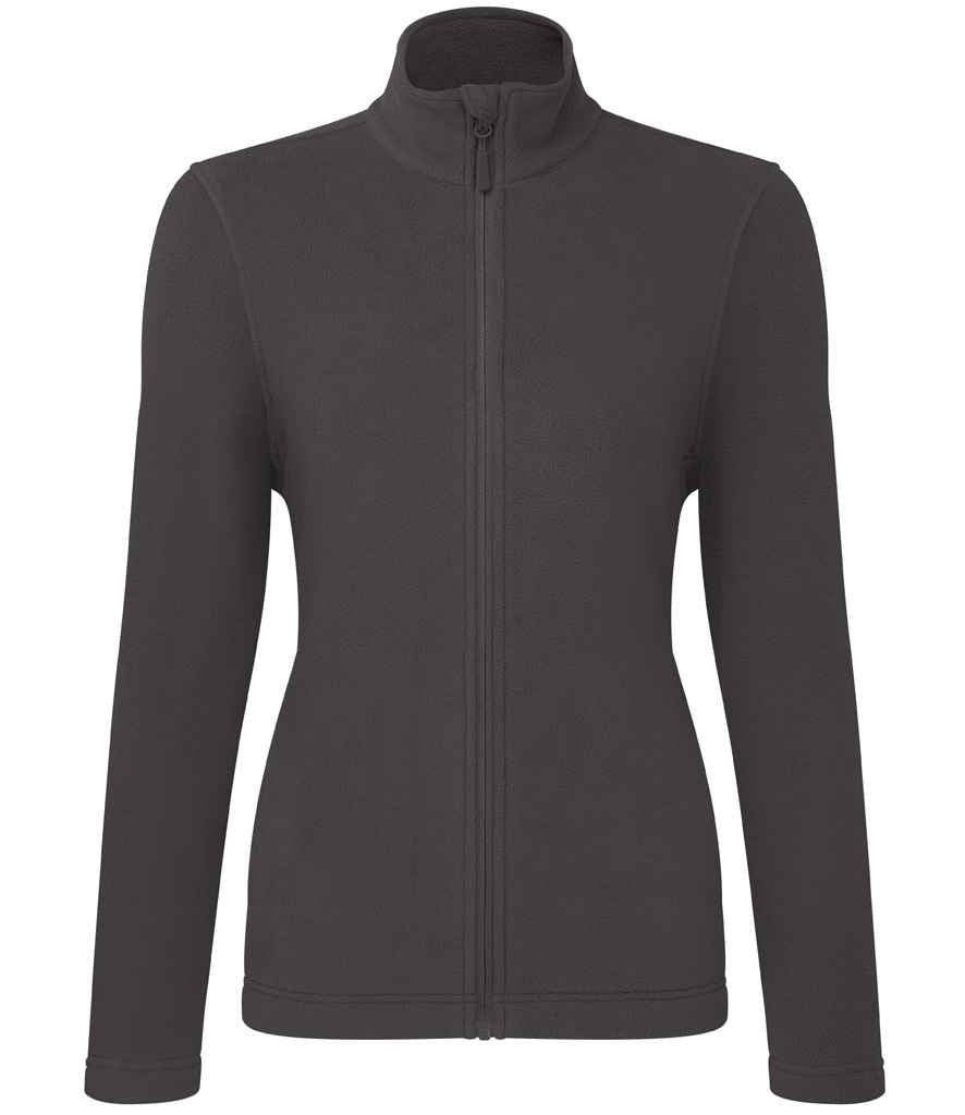 Premier Ladies Recyclight® Full Zip Micro Fleece Jacket in Dark Grey