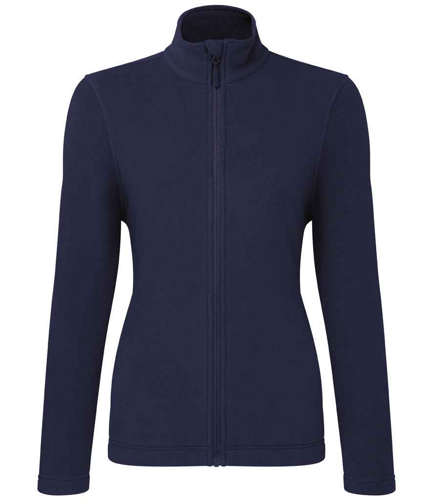 Premier Ladies Recyclight® Full Zip Micro Fleece Jacket in Navy