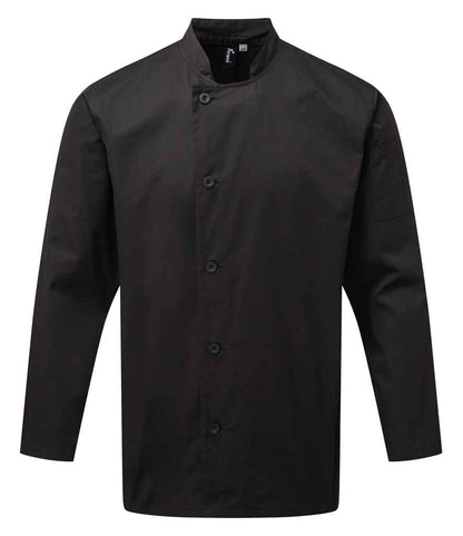 Premier Essential Long Sleeve Chef's Jacket in Black