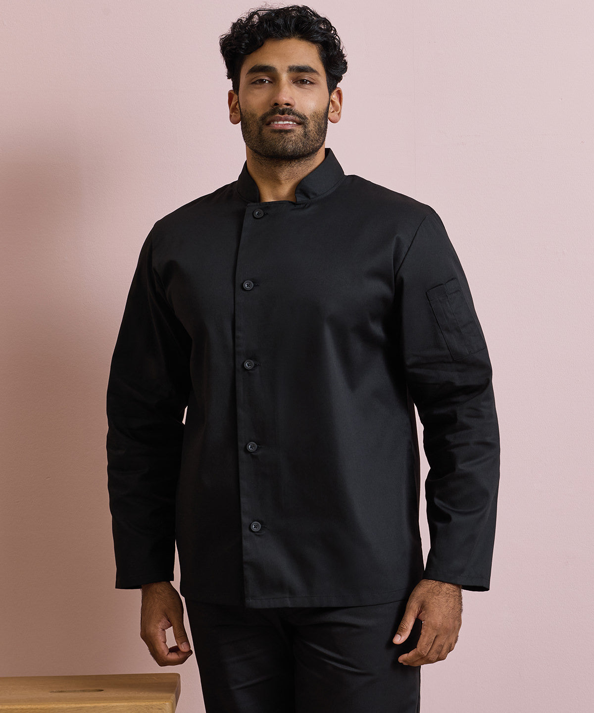 Premier Chef's essential long sleeve jacket Black