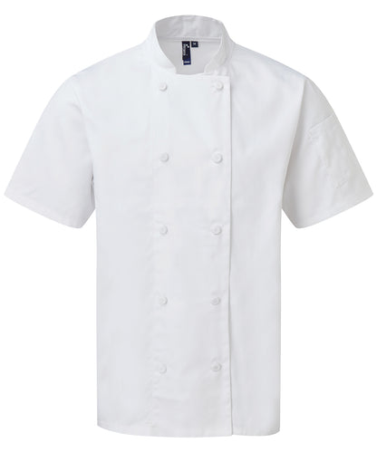 Premier Chefs Coolchecker® short sleeve jacket White