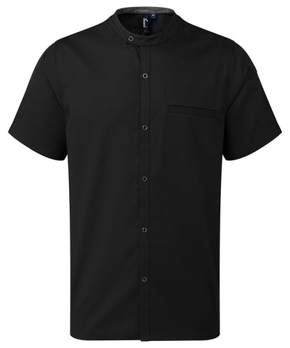 Premier Chef's 'Recyclight' Short Sleeve Shirt Black