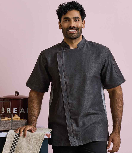 Premier Short Sleeve Zipped Chef's Jacket