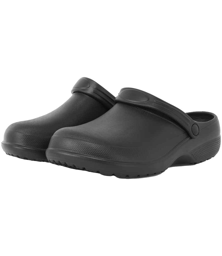 Premier Premier Chef's Anti-Slip Anchor Clogs Black