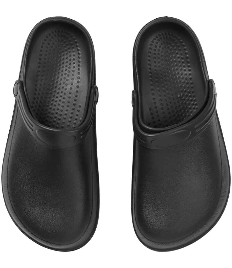 Premier Chef's Anti-Slip Anchor Clogs in Black