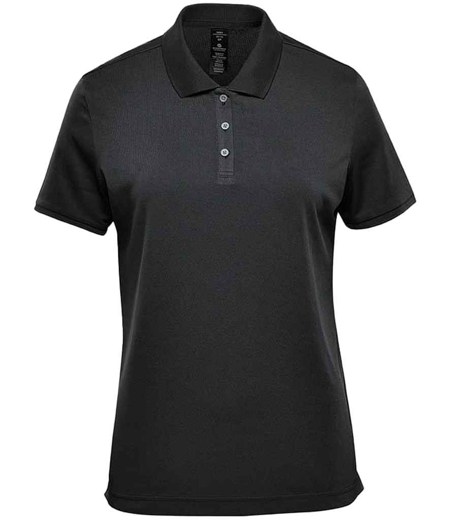 Stormtech Ladies Sirocco Sports Polo Shirt in Black