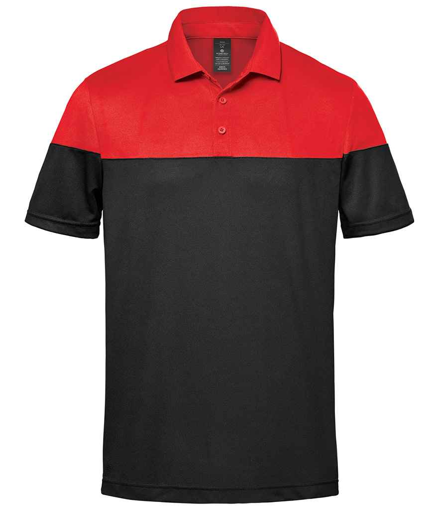Stormtech Stormetch Monterey Two-Tone Polo Shirt Red/Black